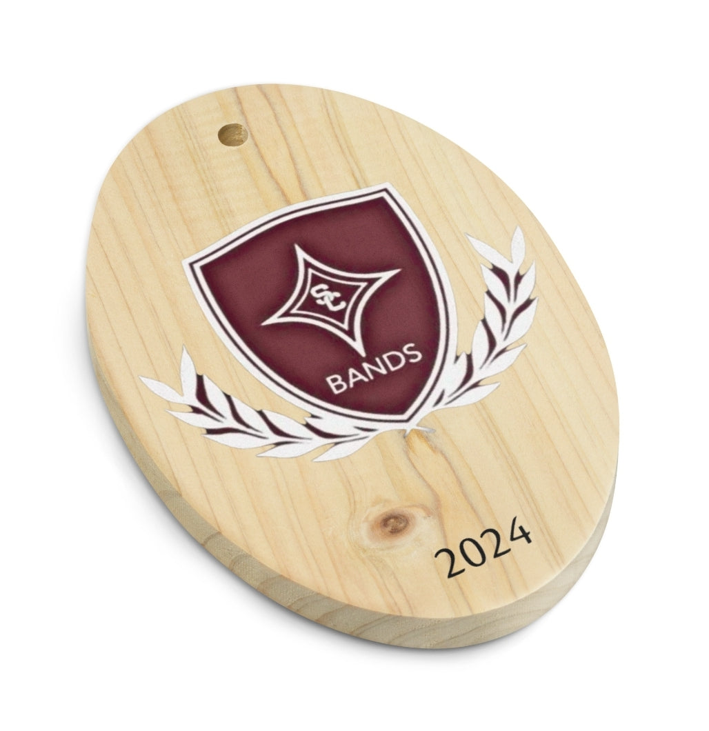 SCHS Band 2024 Wooden Ornament