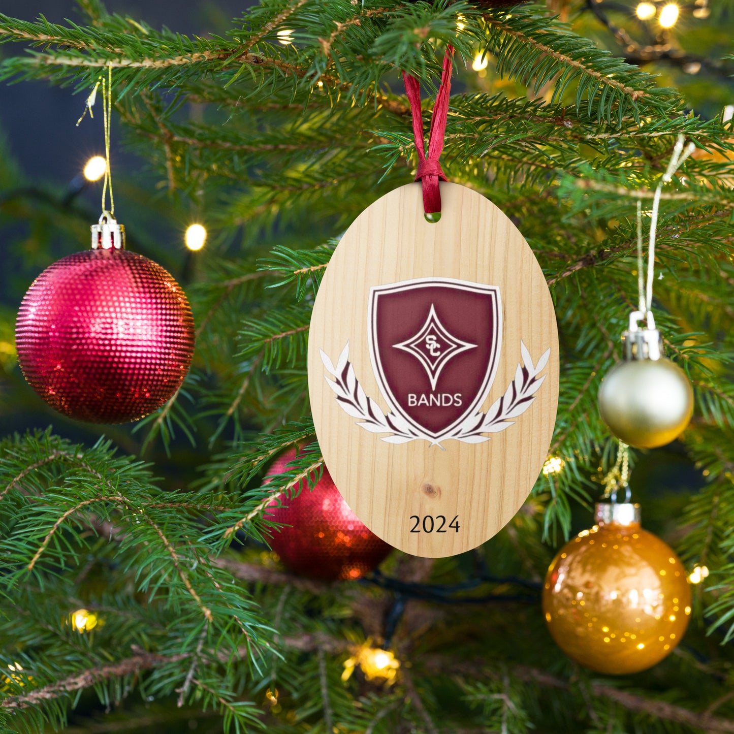 SCHS Band 2024 Wooden Ornament